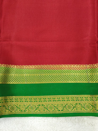 Pure Crepe Mysore silk saree 1112901 (120GSM)