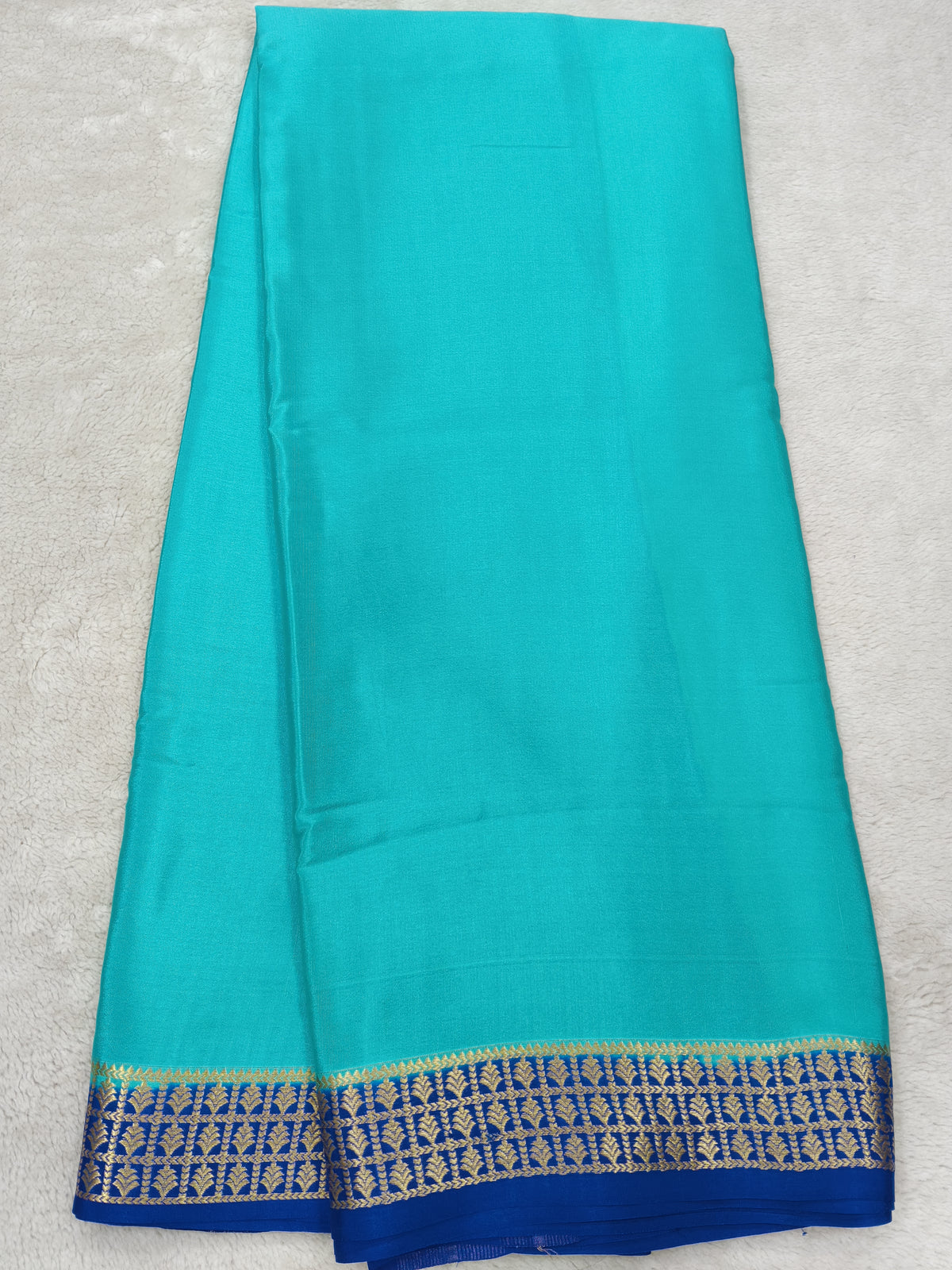 Pure  crepe Mysore silk saree1112901(120GSM)