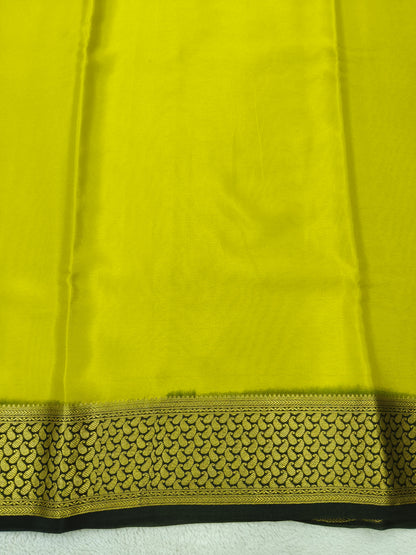 Pure  crepe Mysore silk saree1112901(120GSM)