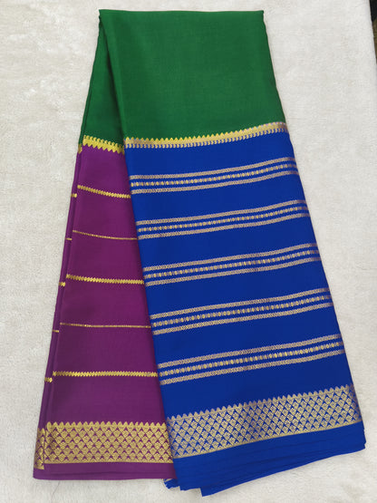 Pure Crepe Mysore silk saree 1112901 (120GSM)