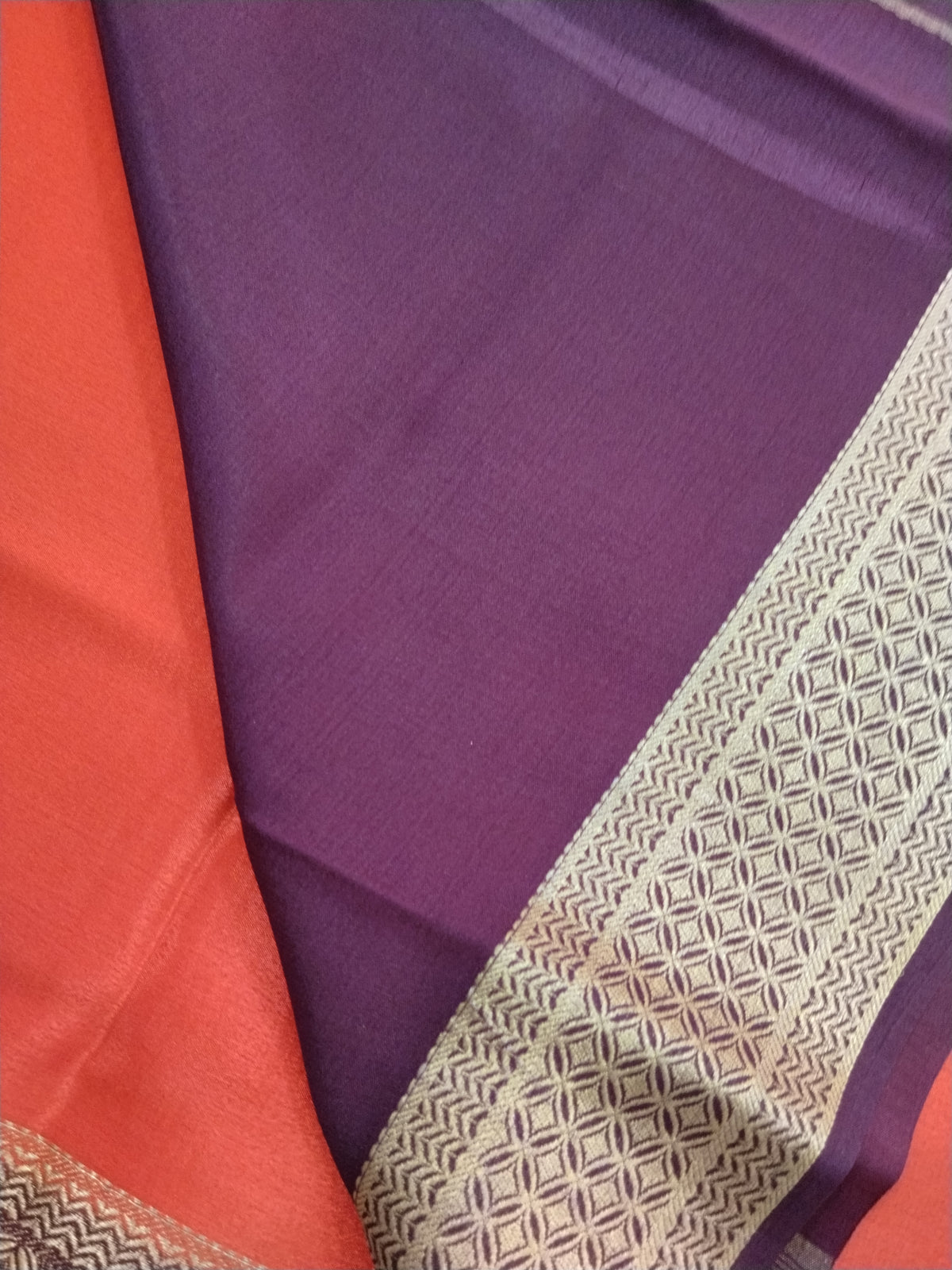 Pure Crepe Mysore Silk 1112901 ( 120 Gsm )
