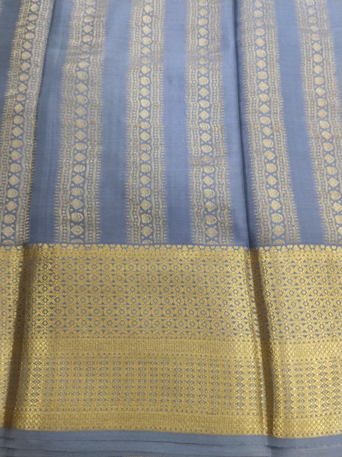 Pure Crepe Mysore Silk 1112901 ( 120 Gsm )