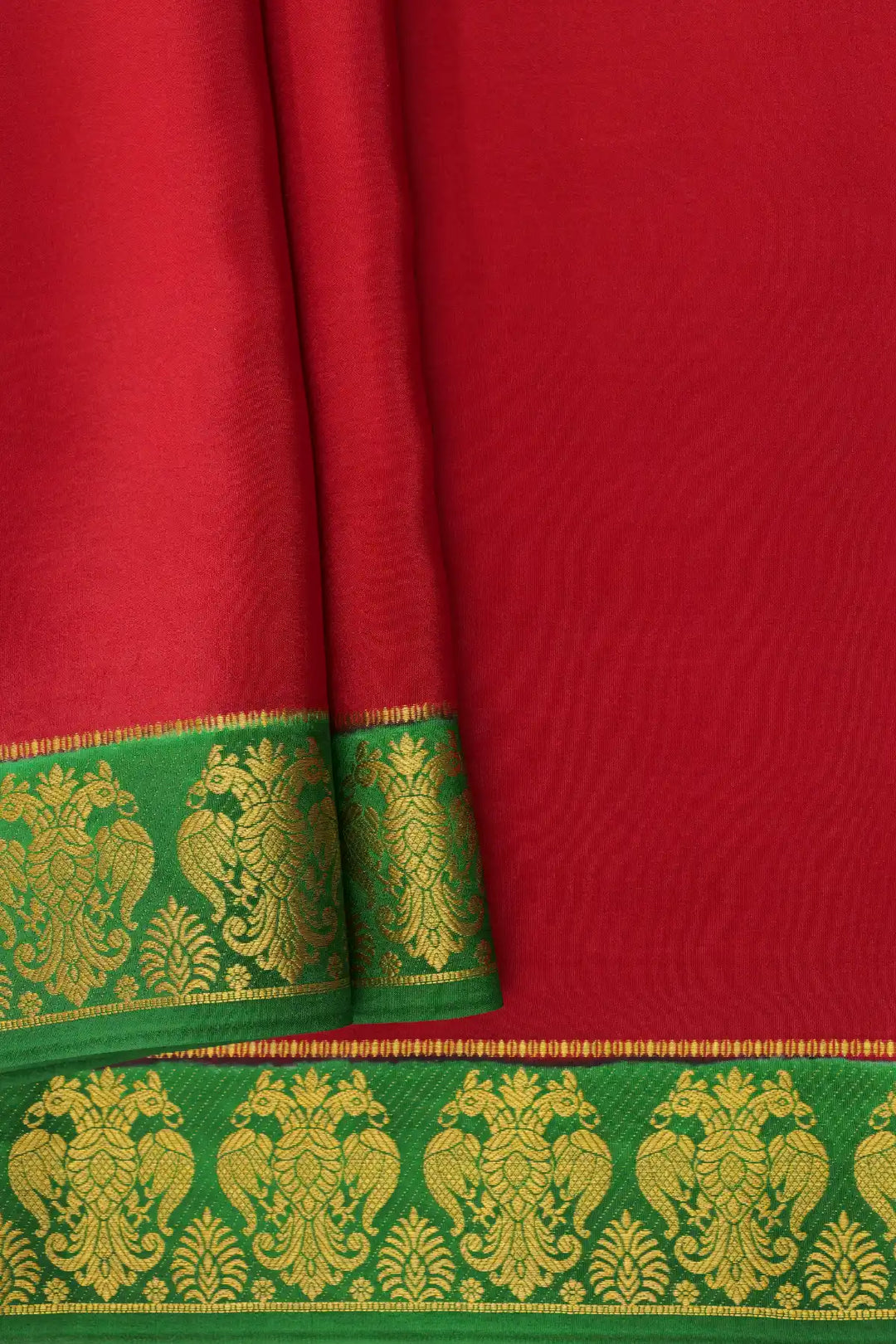 mysore silk sarees in Green Border
