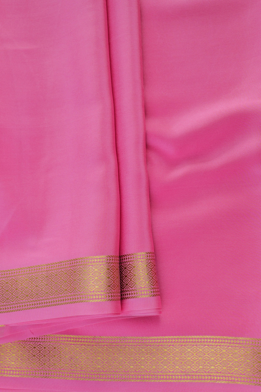 pink Mysore silk sarees with zari border
