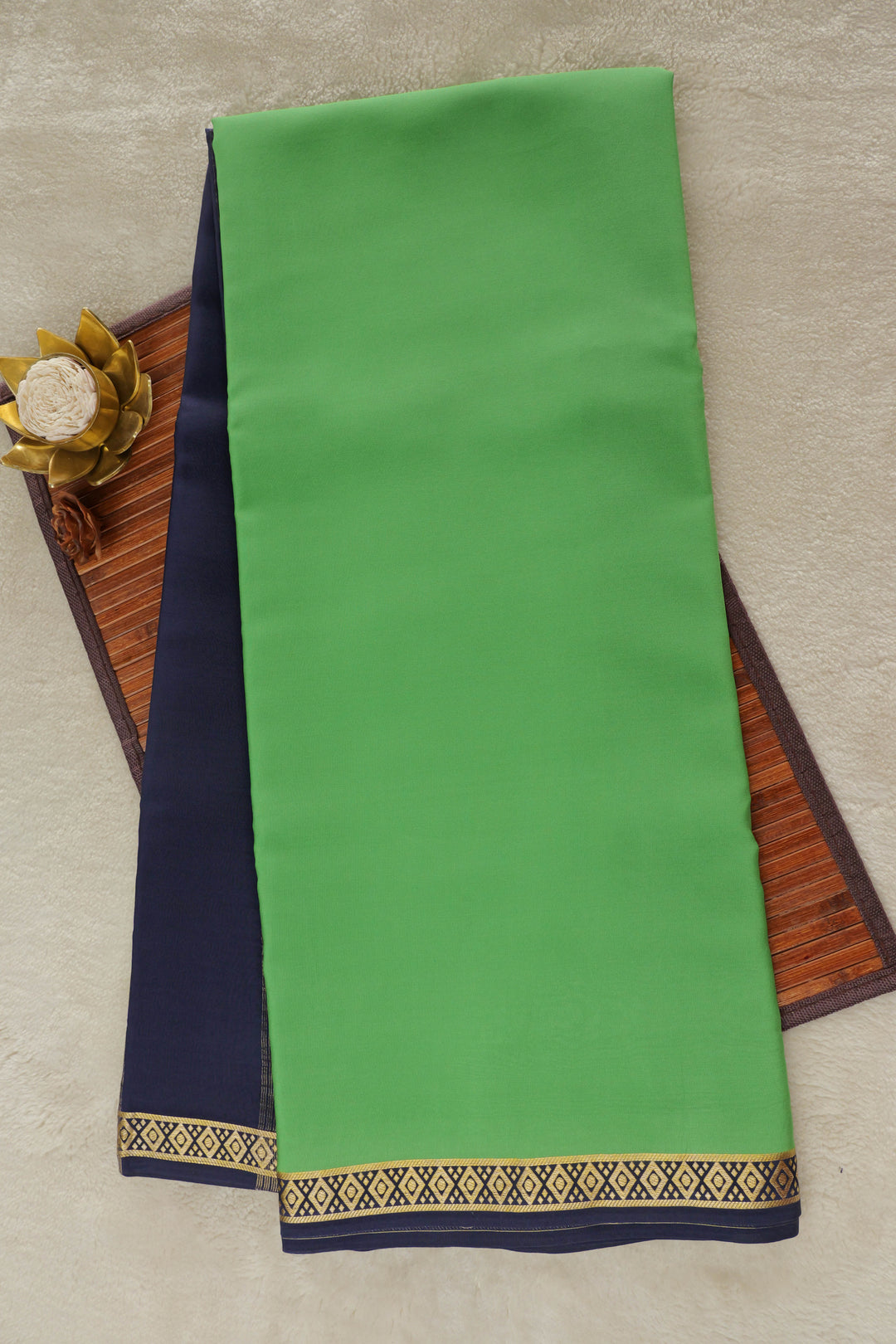 pure mysore silk sarees in green and blue