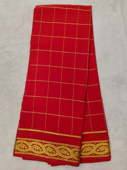 Pure mysore crepe silk saree-120 GSM(1103305)