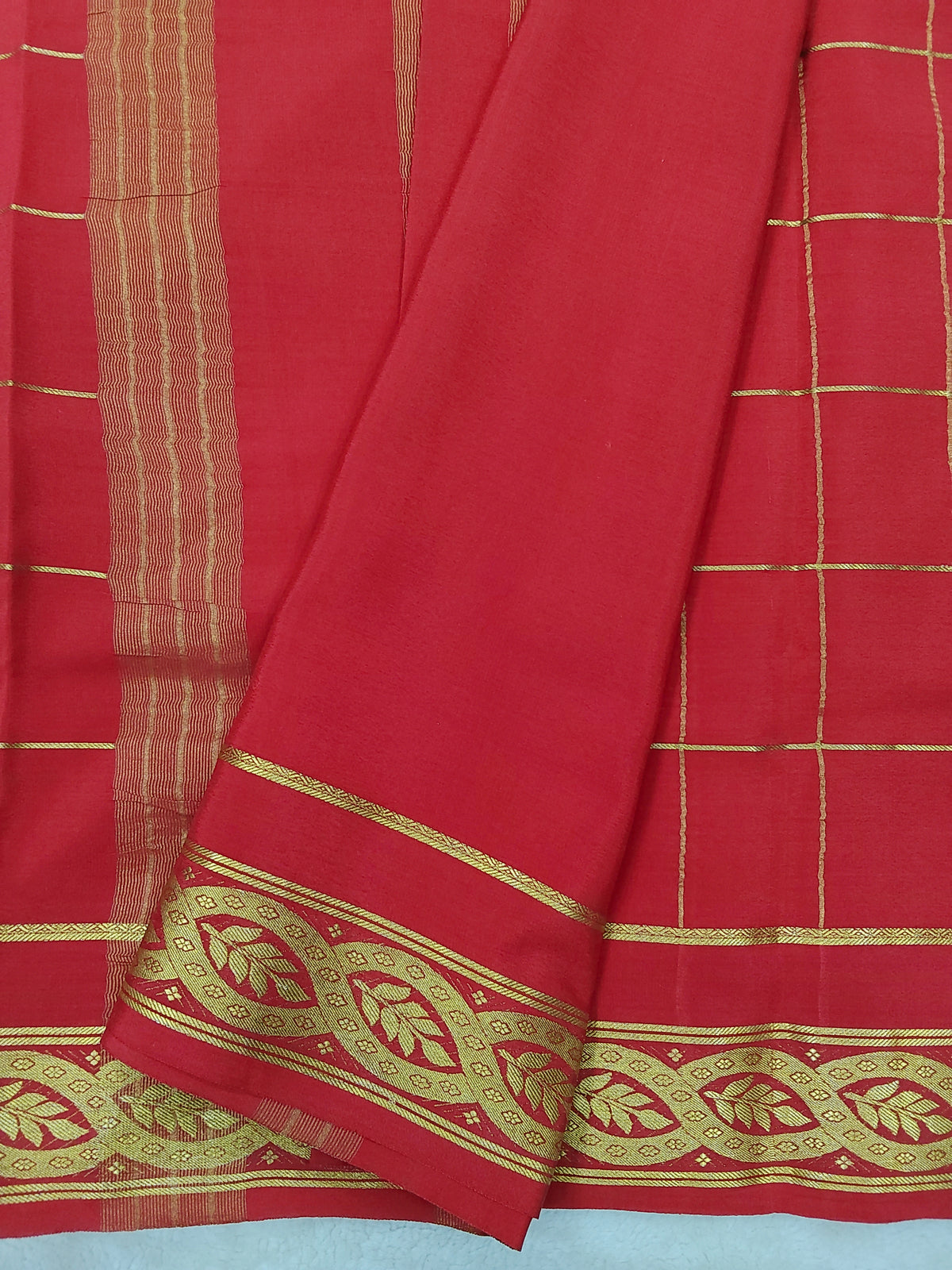 Pure mysore crepe silk saree-120 GSM(1103305)