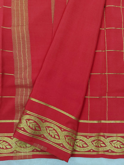 Pure mysore crepe silk saree-120 GSM(1103305)