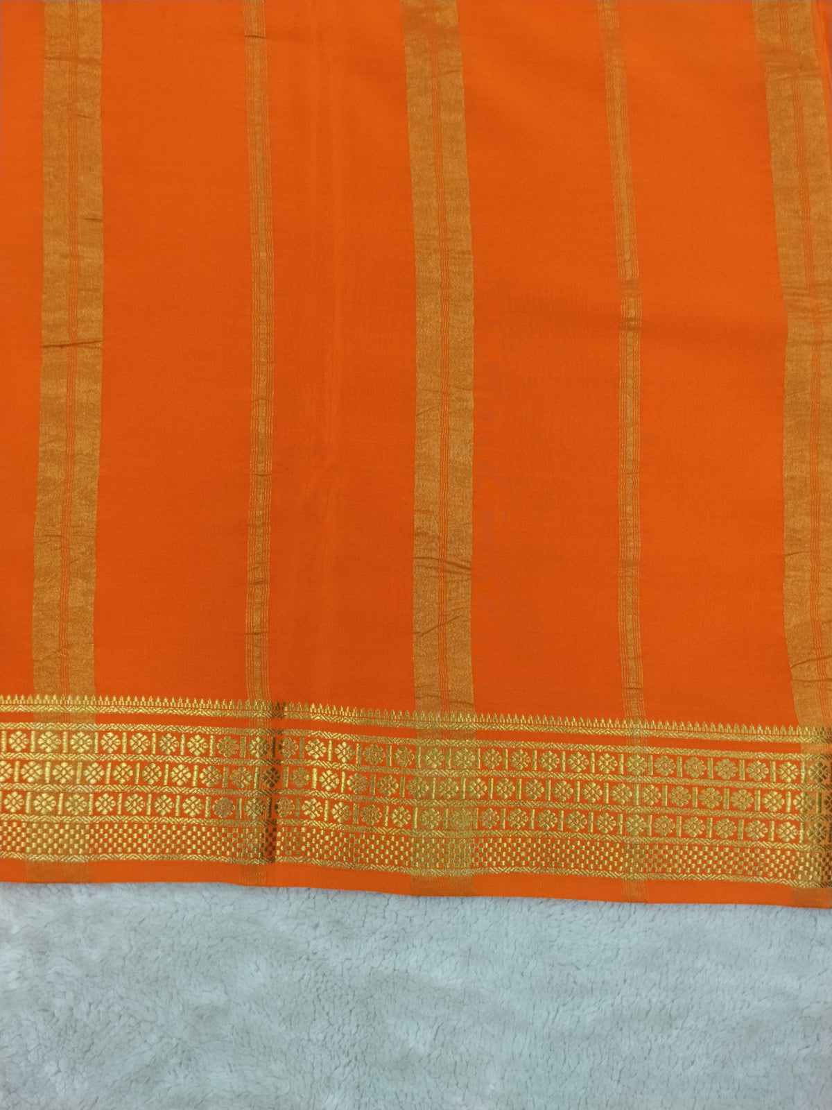 Pure mysore silk saree-(1437556)
