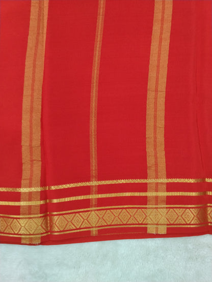 Pure mysore silk saree-(145302)