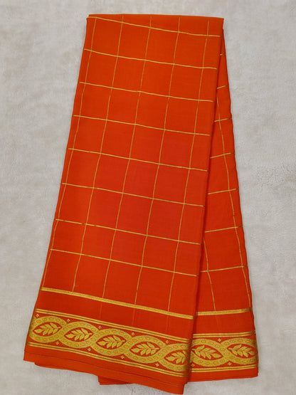 Pure crepe mysore silk saree-120 GSM(1103305)