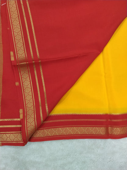 Pure mysore silk saree-(145302)