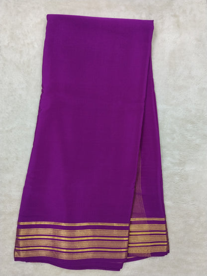 Pure mysore silk saree-(145151)