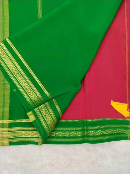 Pure mysore silk saree-(14568541)
