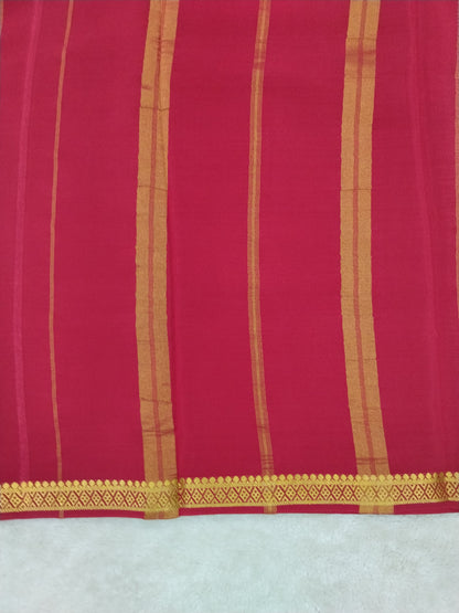 Pure mysore silk saree-(1446799)