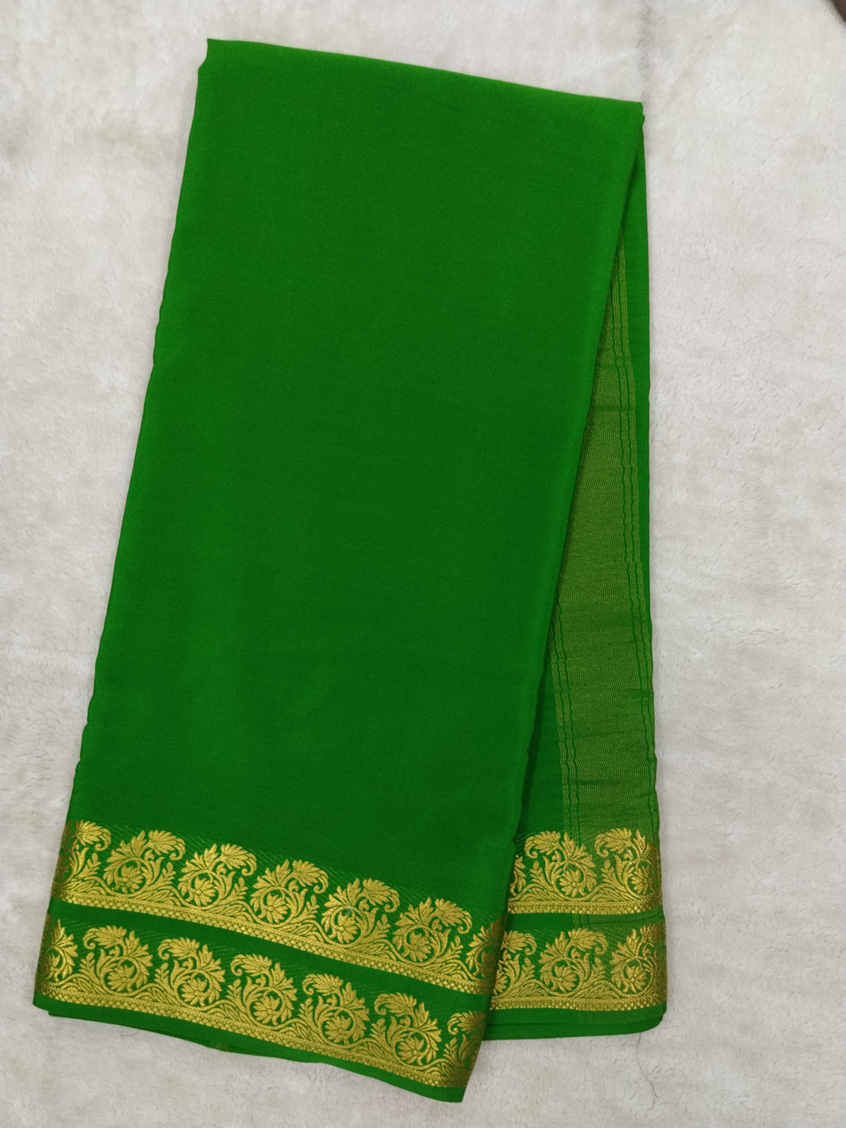 Pure mysore silk saree-(1459099)