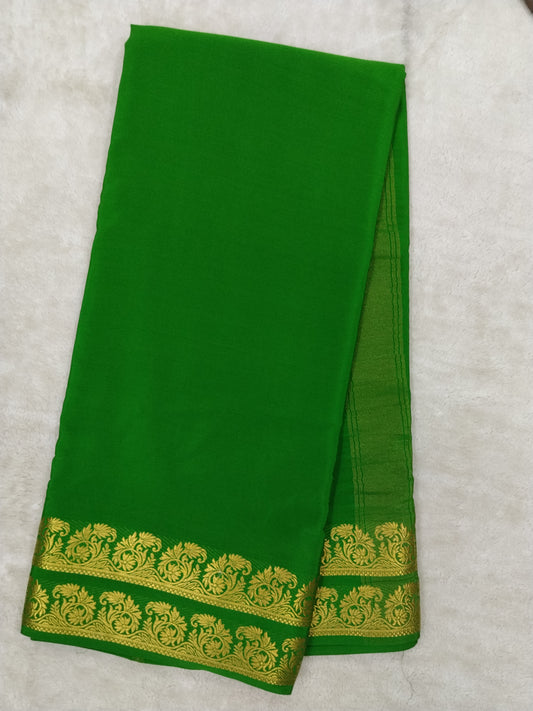 Pure mysore silk saree-(1459099)