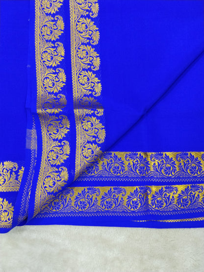 Pure mysore silk saree-(1459099)