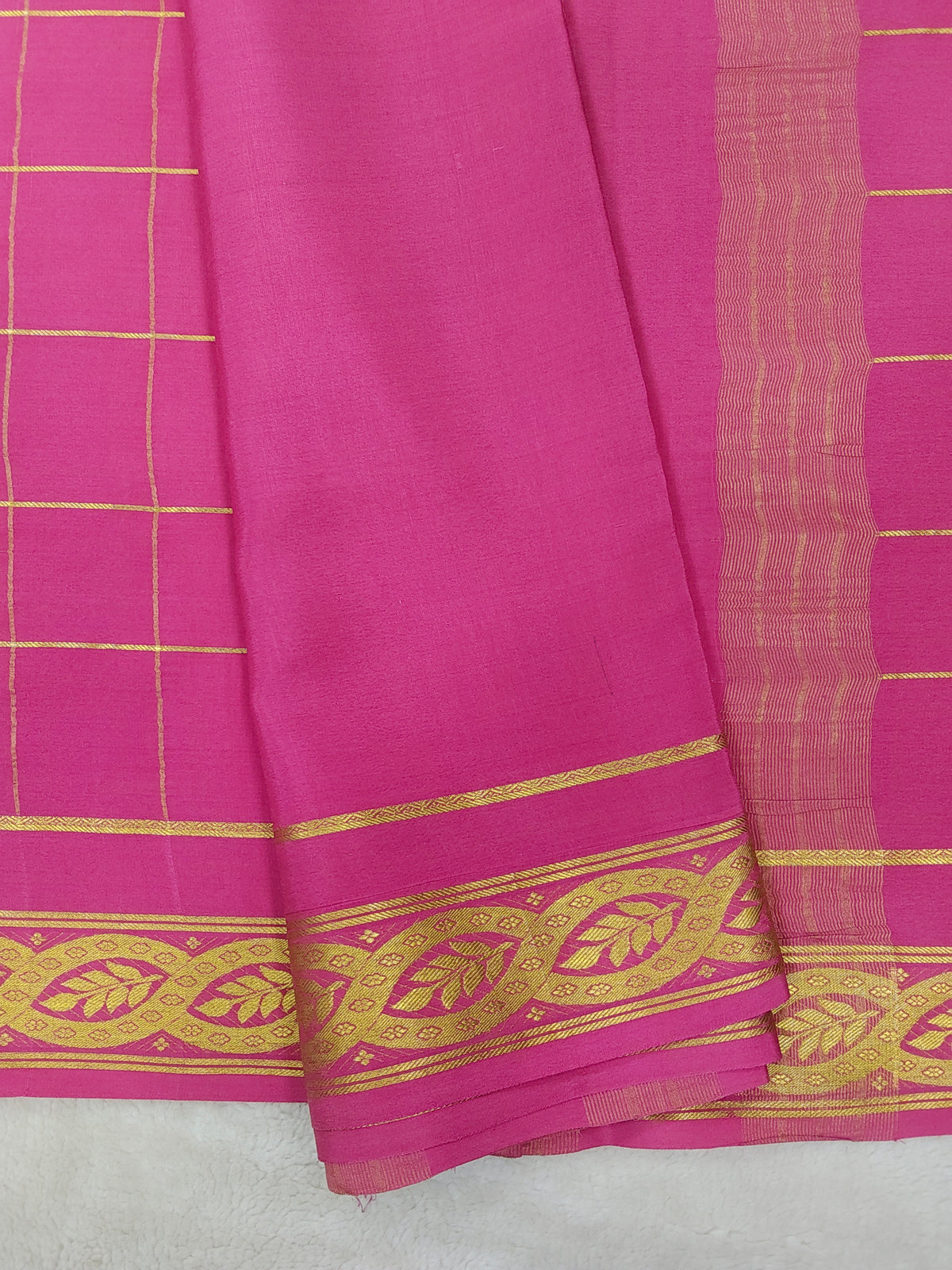 Pure crepe mysore silk saree-120 GSM(1103305)