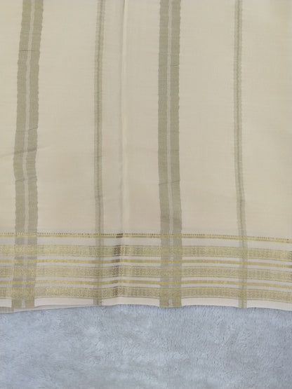Pure mysore silk saree-(1460325)