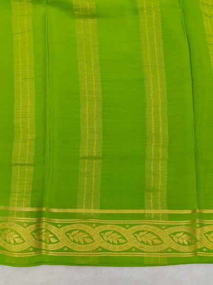 Pure crepe mysore silk saree-120 GSM(1103305)