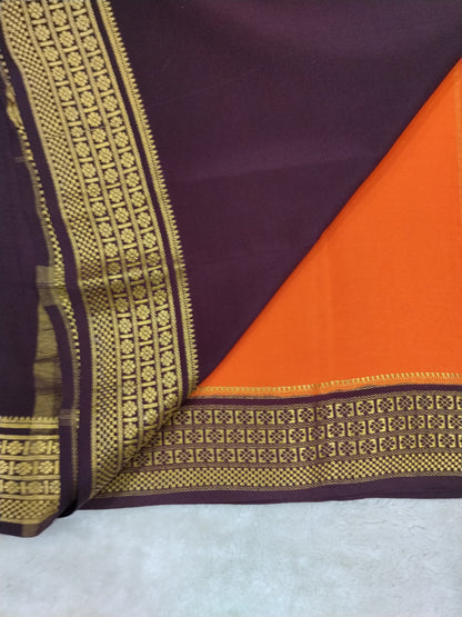 Pure mysore silk saree-(1437590)