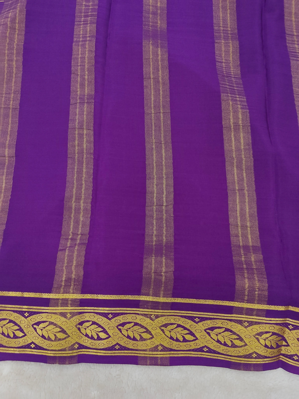 Pure crepe mysore silk saree-120 GSM(1103305)