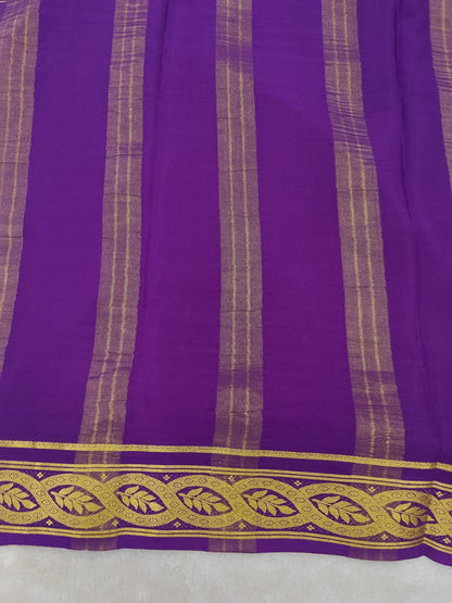 Pure crepe mysore silk saree-120 GSM(1103305)