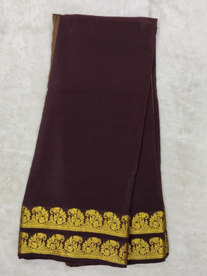 Pure mysore silk saree-(1459016)