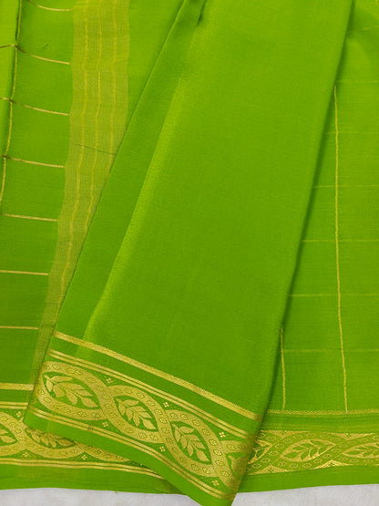 Pure crepe mysore silk saree-120 GSM(1103305)