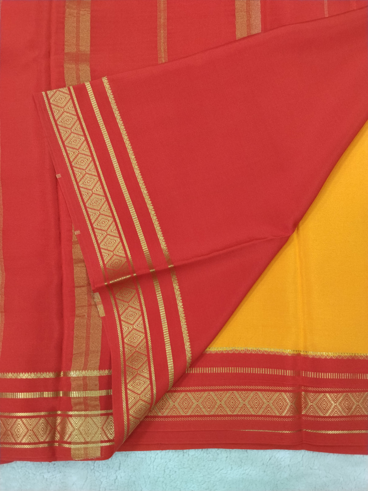 Pure mysore silk saree-(145302)