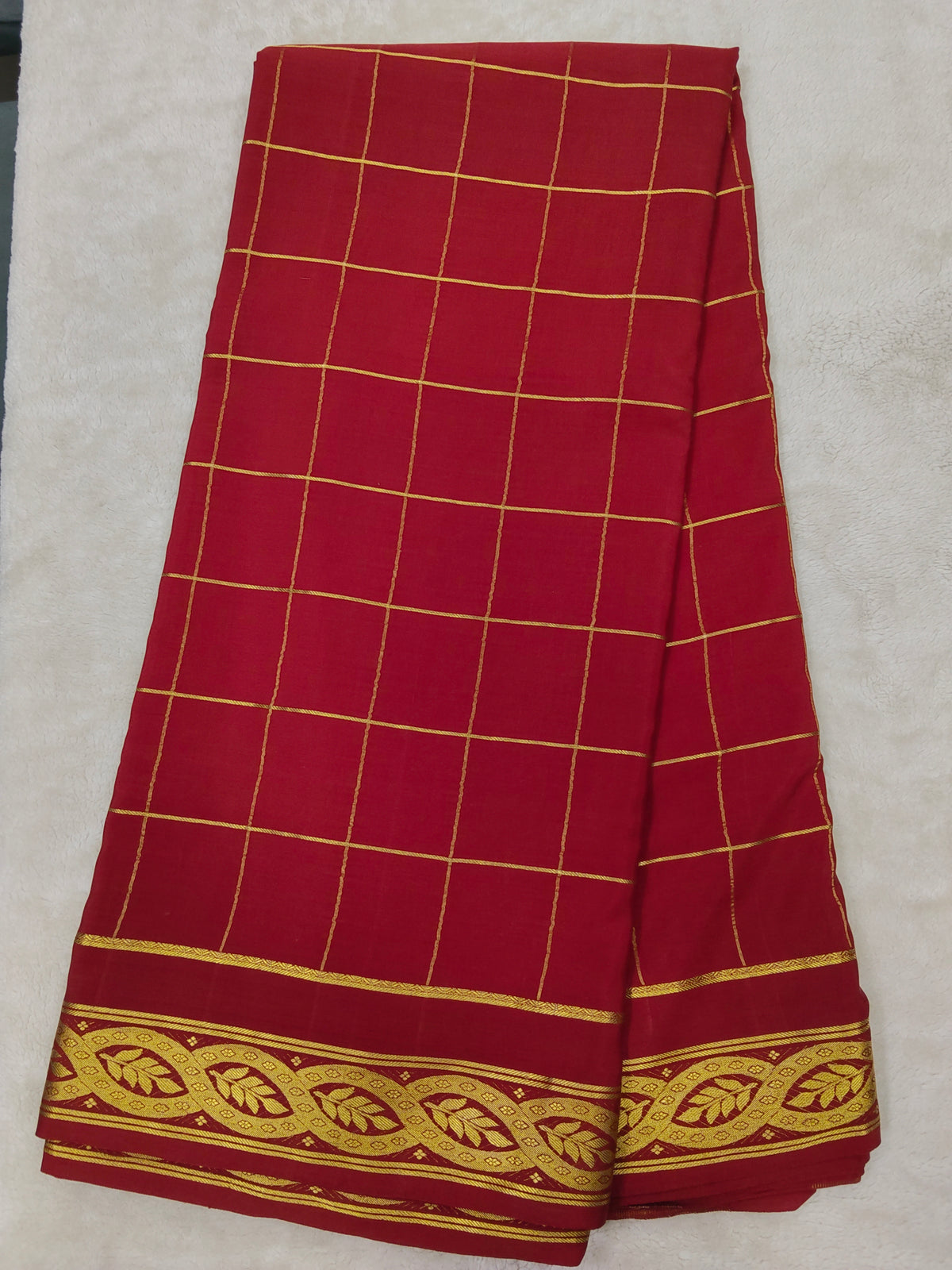 Pure crepe mysore silk saree-120 GSM(1103305)