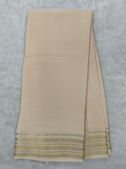 Pure mysore silk saree-(1460325)
