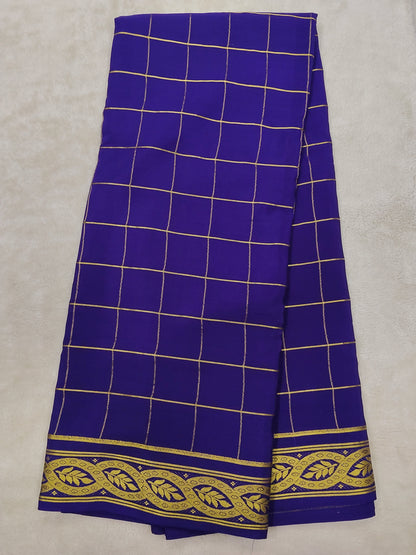 Pure mysore crepe silk saree-120 GSM(1103305)