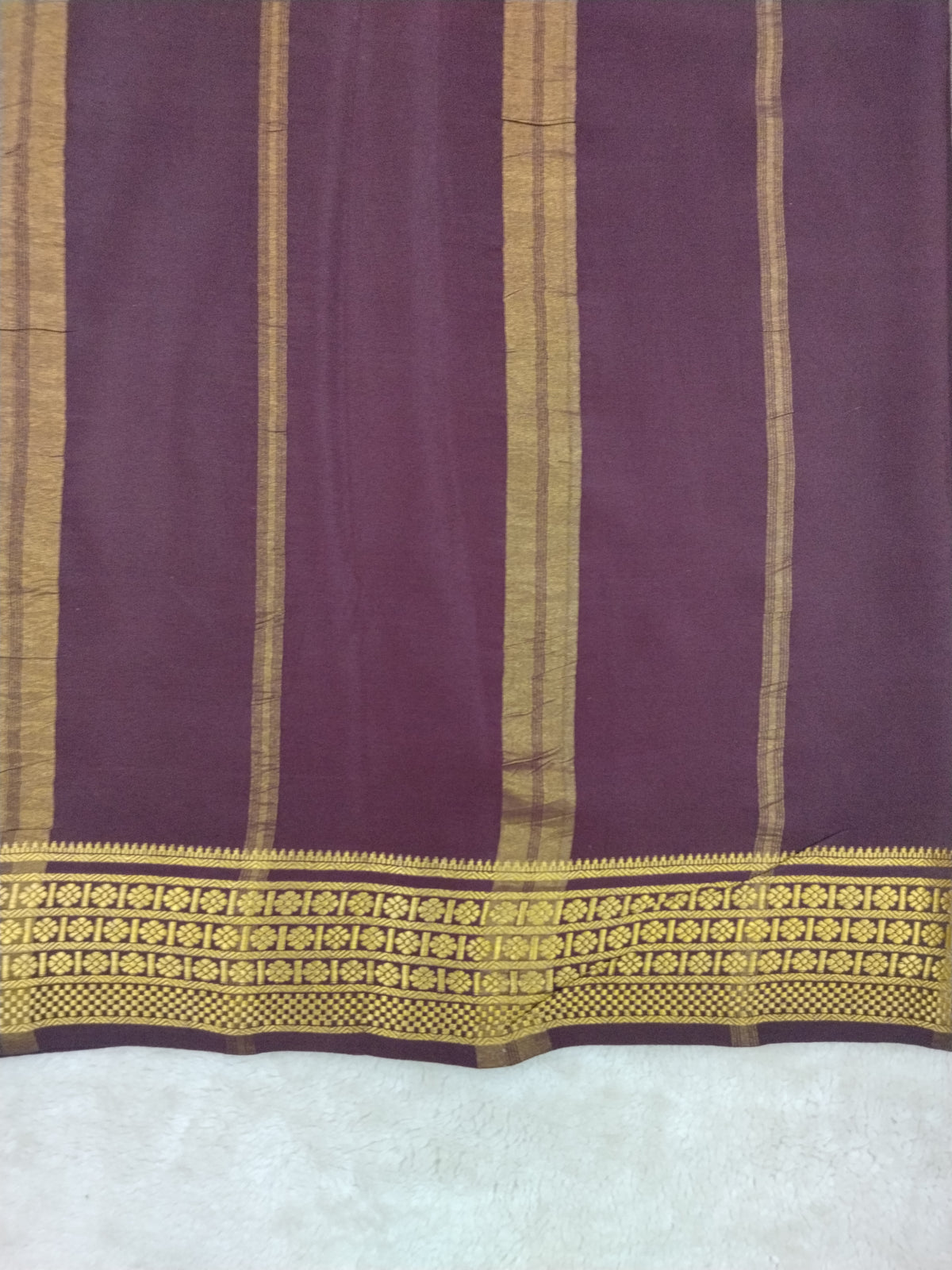Pure mysore silk saree-(1437590)