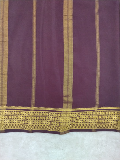 Pure mysore silk saree-(1437590)