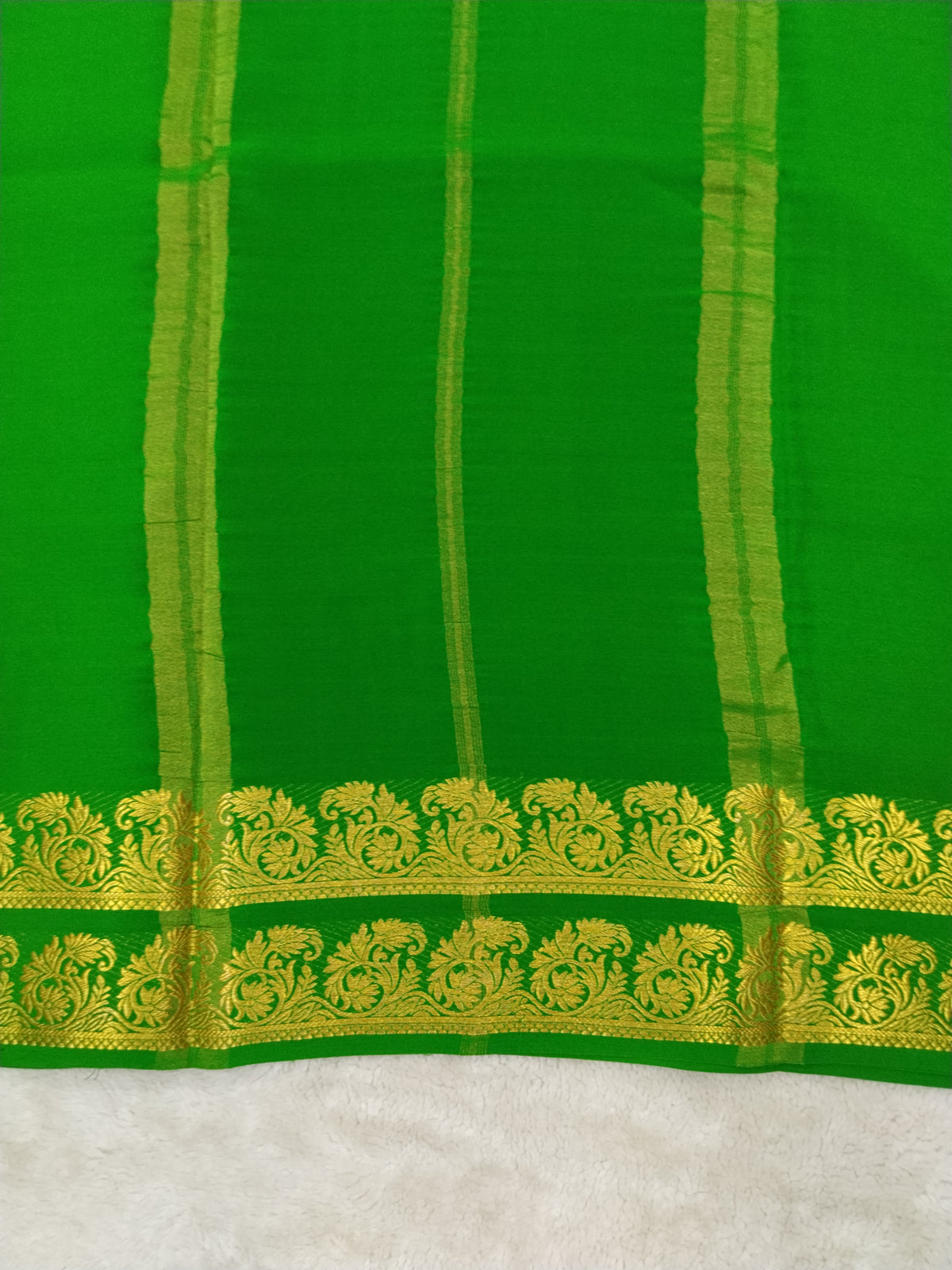 Pure mysore silk saree-(1459099)