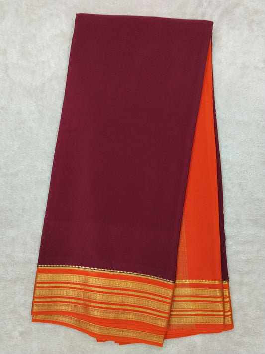 Pure mysore silk saree-(1460390)
