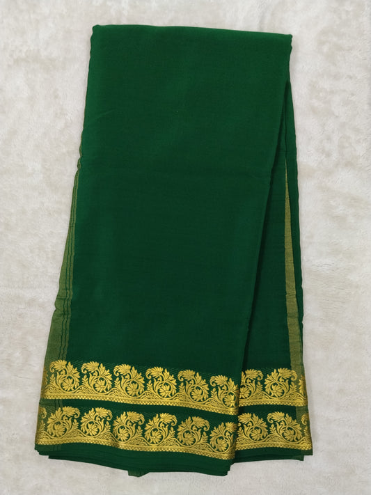 Pure mysore silk saree-(1459016)
