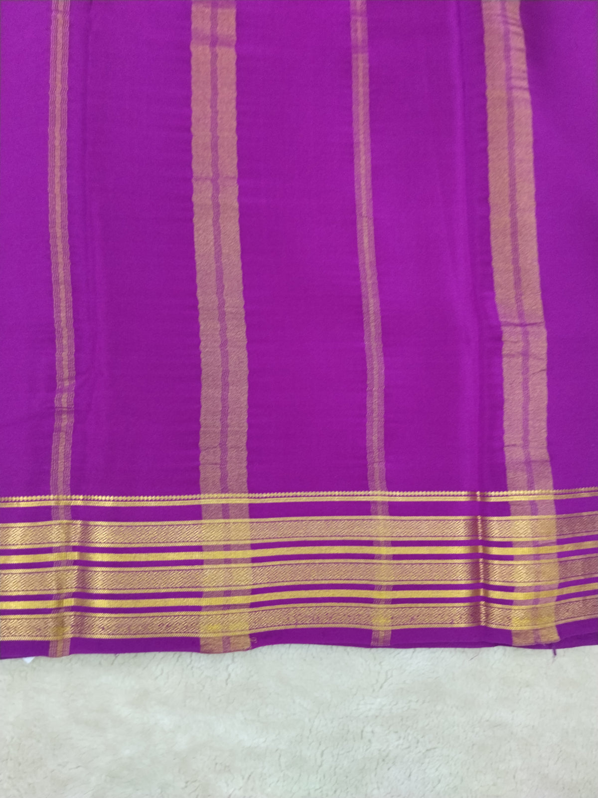 Pure mysore silk saree-(145151)