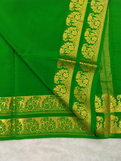Pure mysore silk saree-(1459099)