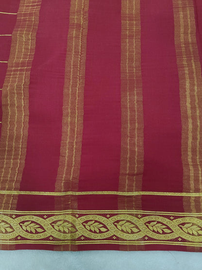 Pure crepe mysore silk saree-120 GSM(1103305)