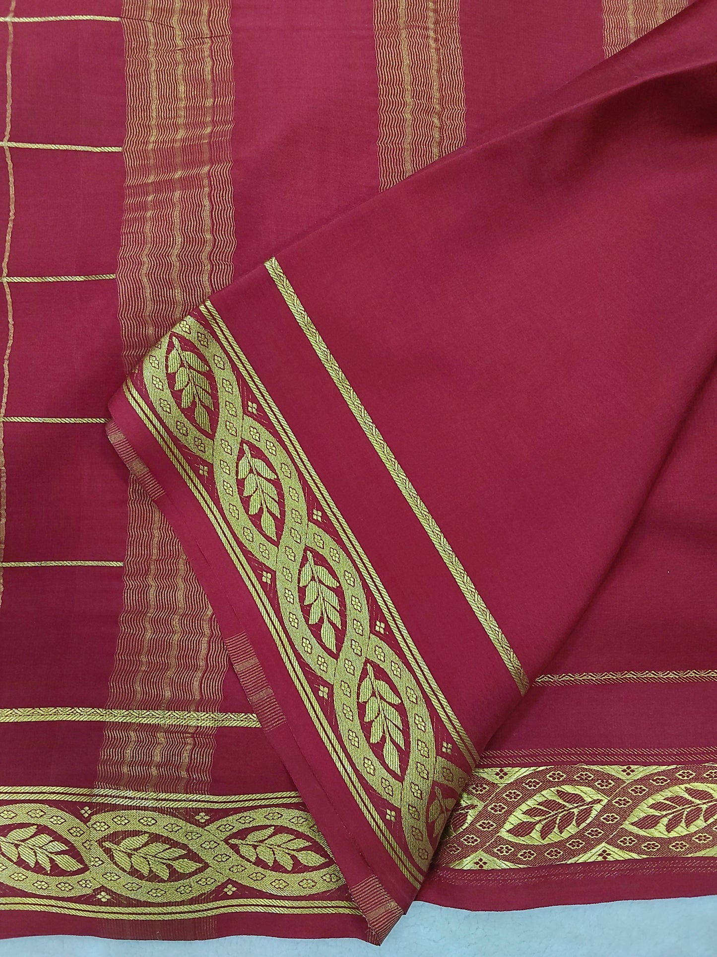 Pure crepe mysore silk saree-120 GSM(1103305)