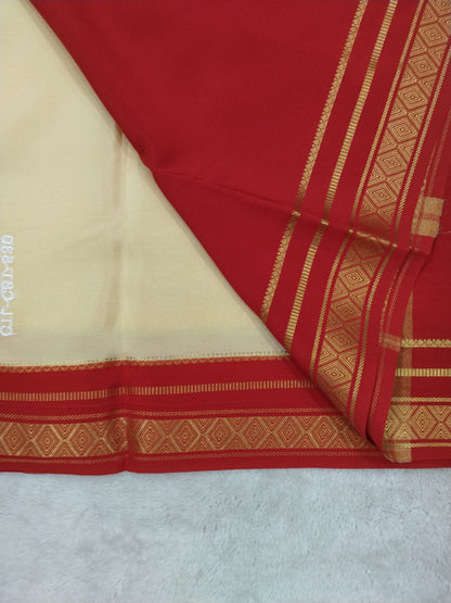 Pure mysore silk saree-(145302)