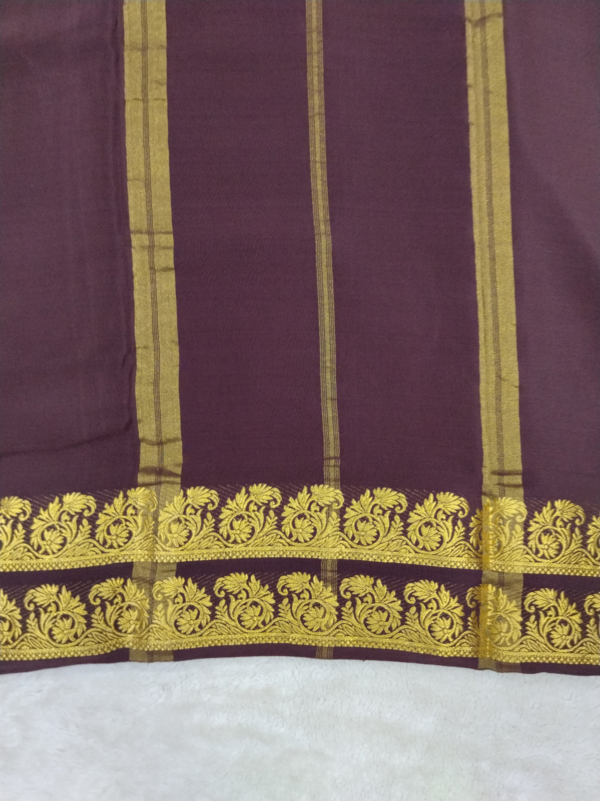 Pure mysore silk saree-(1459016)