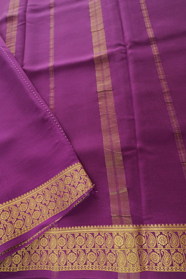 turquoise silk saree with purple pallu